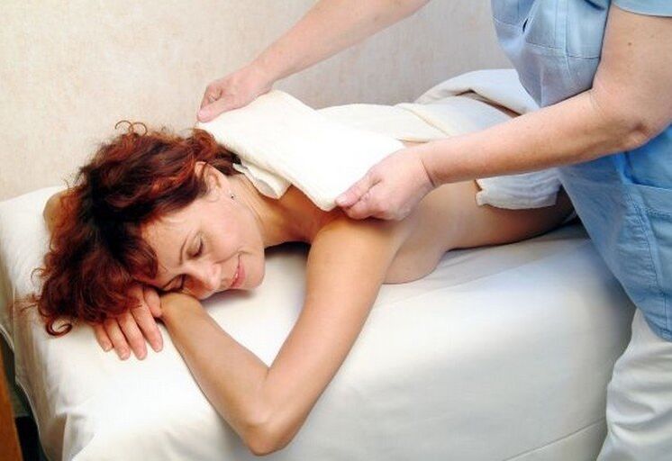 Compress for cervical osteochondrosis